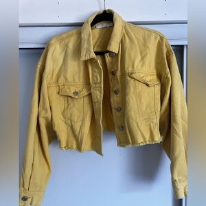 Vera & Lucy cropped denim jacket.